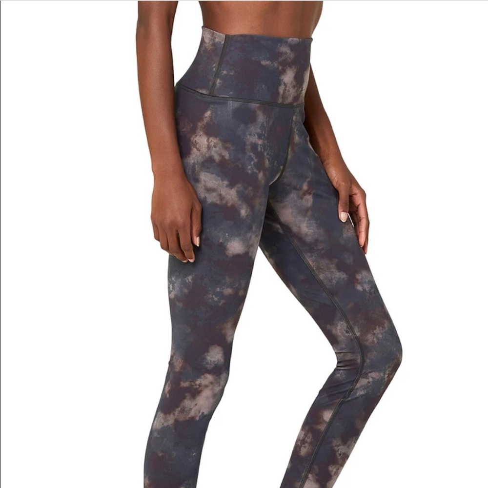 High-Waist Solarized Tie-Dye Legging